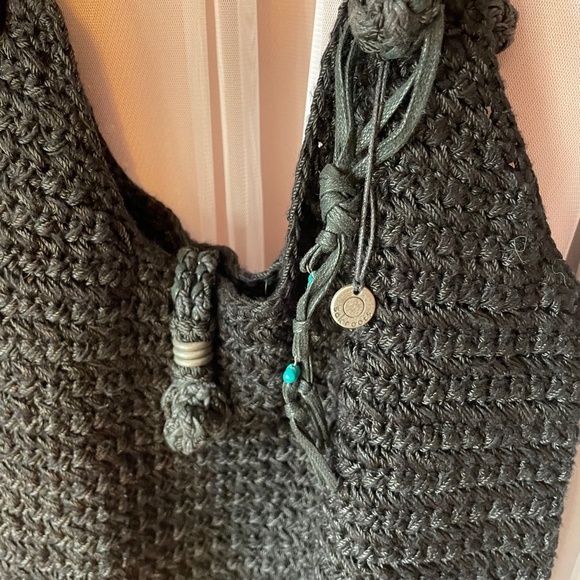 Black crochet sack bag - Picture 3 of 8